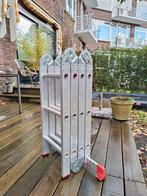 Aluminium opvouwbare trap in vier delen, Ophalen of Verzenden, Zo goed als nieuw, 4 meter of meer
