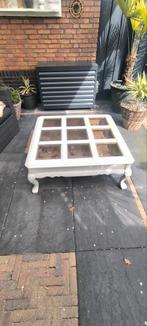 Salontafel met vitrine., Ophalen, Gebruikt, 100 tot 150 cm, 50 tot 100 cm