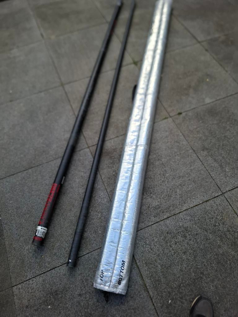 Fiberstar World Carbon Mast 460 cm 100% Carbon met Tas, Ophalen