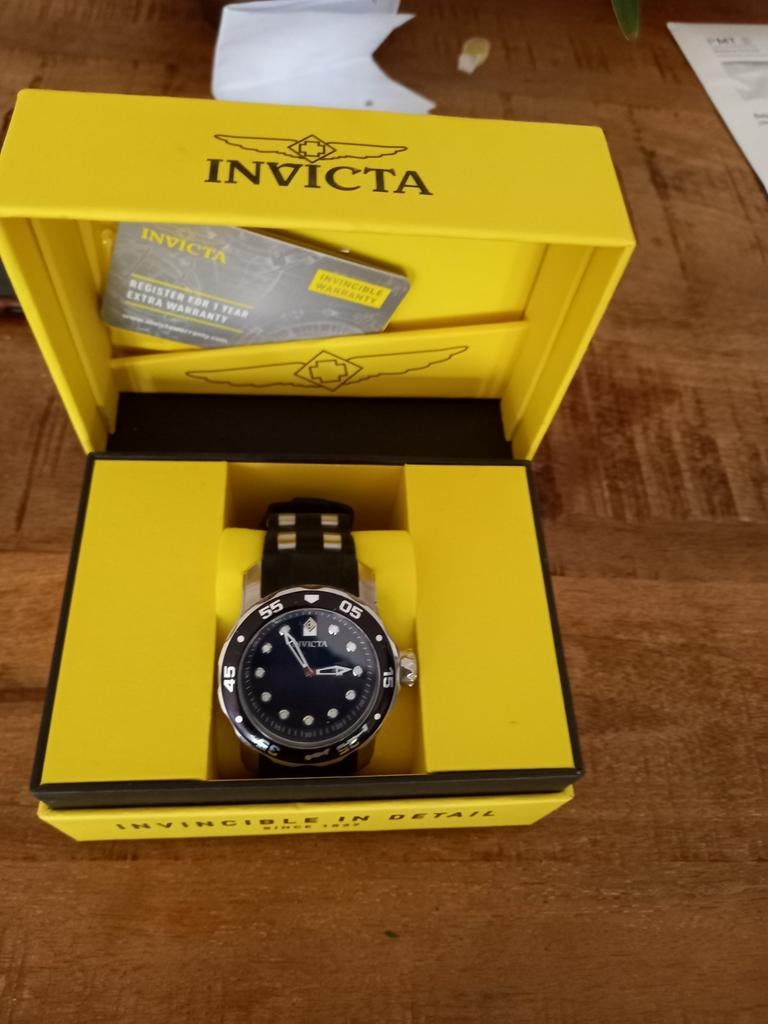 Invicta horloge met extra garantie, Ophalen of Verzenden