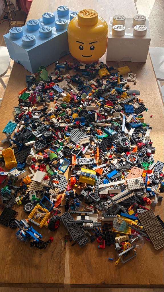 Grote partij LEGO met 3 LEGO opbergboxen, Ophalen of Verzenden, Gebruikt