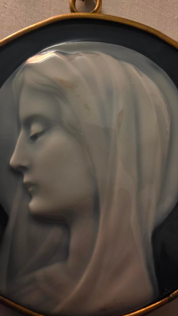 Gesigneerd  Limoges medaillon  Marcel Chaufriasse, Antiek en Kunst, Ophalen of Verzenden