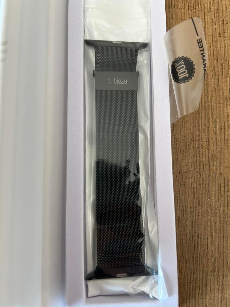 BIAZE Milanese Loop Apple Watch Band 42/44/49mm, Ophalen, Nieuw, Zwart, IOS