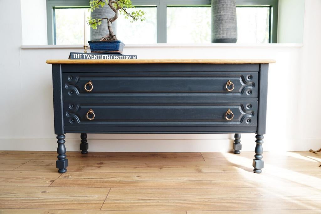 Uniek tv-meubel/ dressoir – massief hout- hotel chique stijl, Huis en Inrichting, Ophalen, Nieuw, Landelijk modern / industrieel / hotel chique