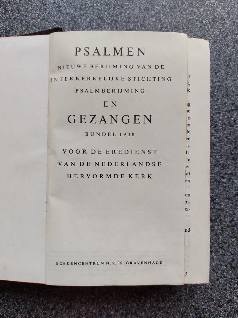 Klein psalmen en gezangen boekje 1938, 7,5 x 12 cm, Boeken, Ophalen of Verzenden, Gelezen