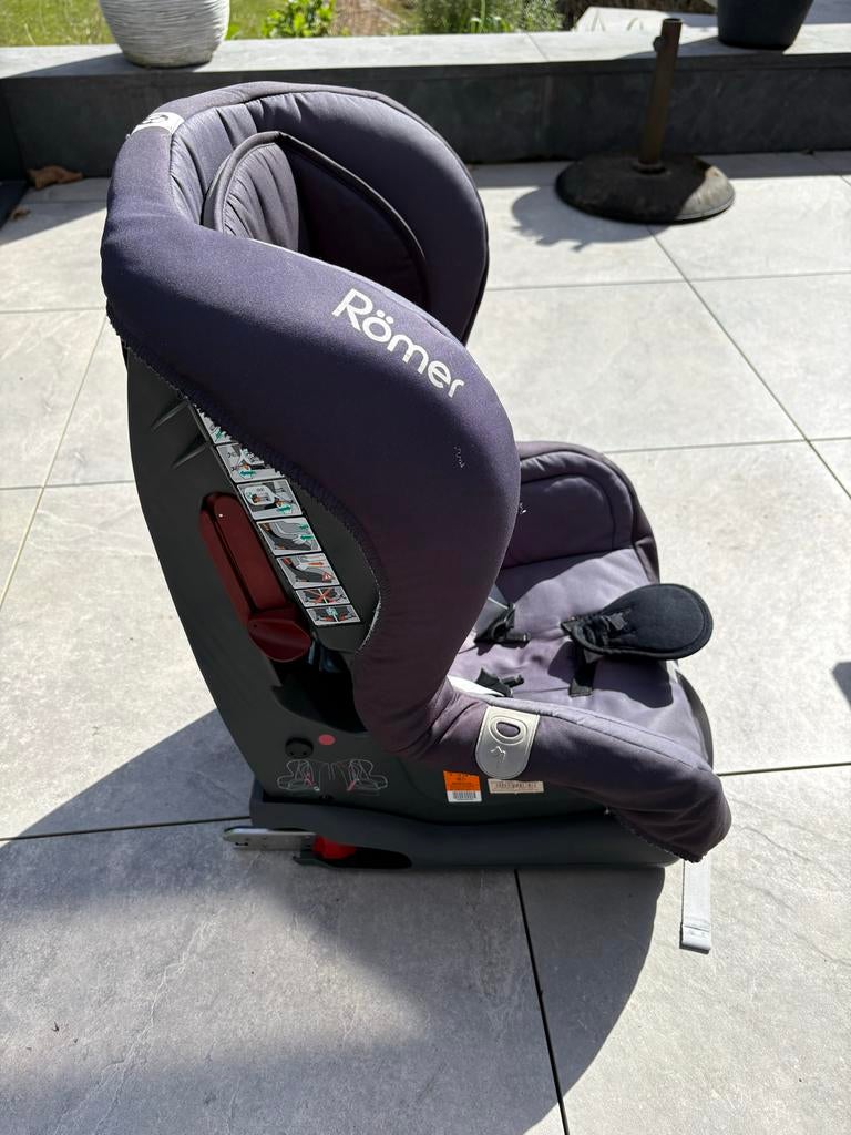 Römer Duo Plus autostoel 9-18kg, stone grey, Ophalen, Romer, Autogordel of Isofix, Gebruikt
