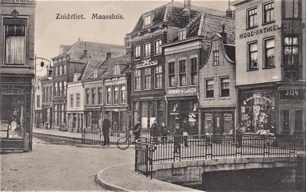 Maassluis - Zuidvliet, Verzamelen, Ansichtkaarten | Nederland, Verzenden, 1940 tot 1960, Ongelopen, Zuid-Holland