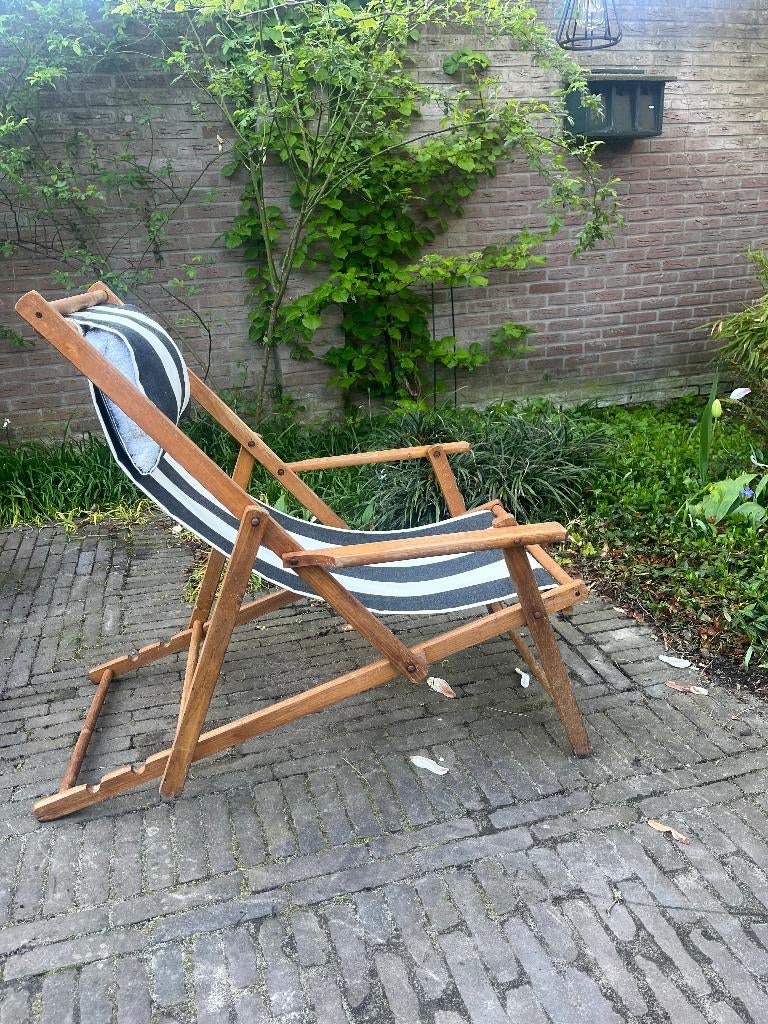 Zomerse stoelen, Tuin en Terras, Tuinstoelen, Ophalen, Gebruikt, Hout, Verstelbaar