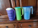 Set van 3 kannen/bekers in verschillende kleuren, Huis en Inrichting, Keuken | Tupperware, Ophalen of Verzenden, Gebruikt, Groen