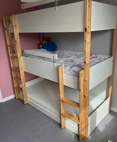 3 persoons stapelbed La Redoute, Huis en Inrichting, Slaapkamer | Stapelbedden en Hoogslapers, Ophalen, Gebruikt, 90 cm, Eenpersoons