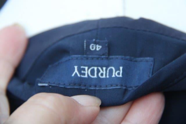 Jurk donkerblauw Purdey mt 40 travelstof Vaste prijs OPRUIMI, Kleding | Dames, Jurken, Maat 38/40 (M), Zo goed als nieuw, Purdey