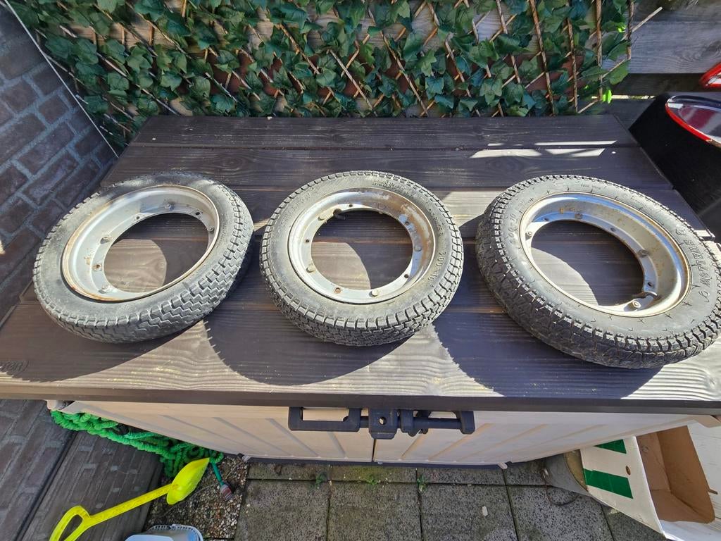 Vespa PK50 velgen met 2 goede banden, Ophalen of Verzenden, Gebruikt, Overige typen, Vespa