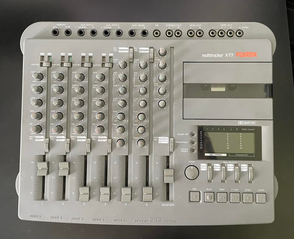 Fostex X-77 Multitrack Cassette Recorder, Muziek en Instrumenten, Mengpanelen, Ophalen of Verzenden, Gebruikt