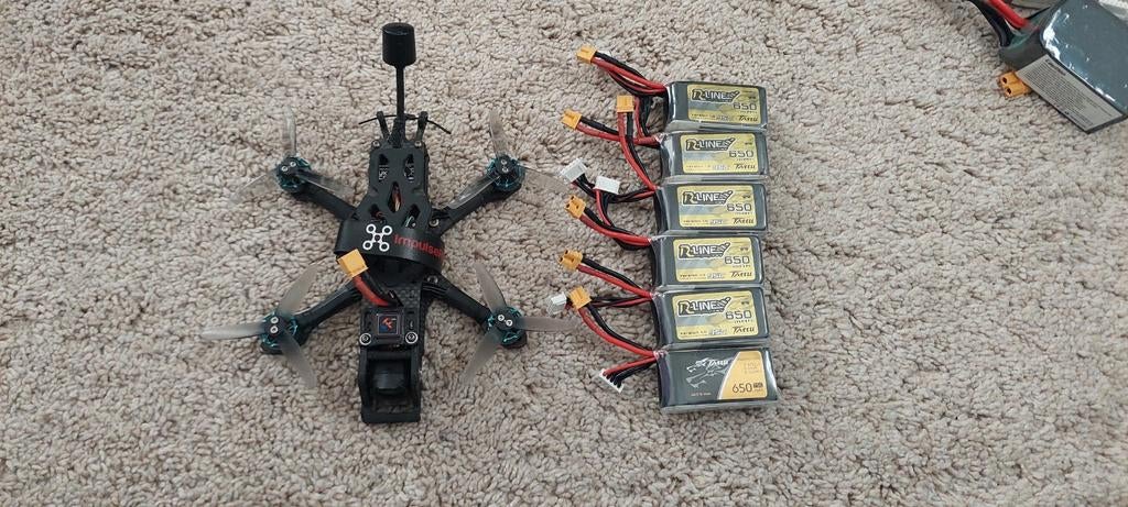 Mooie 2.5 inch drone met DJI O3 Air Unit en extra accu's, Gebruikt, Overige merken, Ophalen of Verzenden, 1 tot 5 kilometer