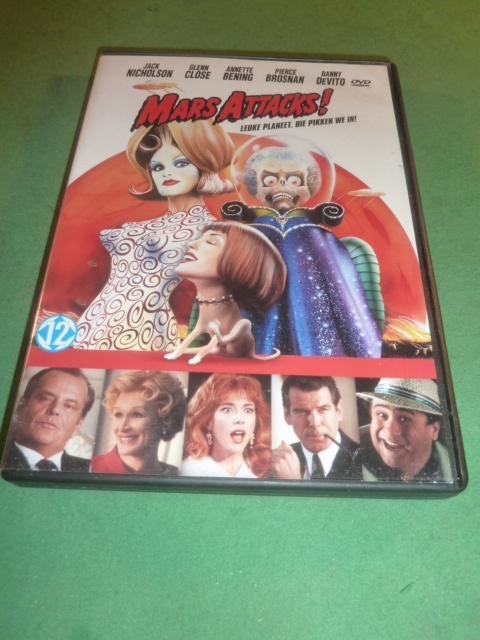 Mars attacks ! Tim Burton dvd Met Jack Nicholsen, Cd's en Dvd's, Alle leeftijden, Verzenden, Zo goed als nieuw, Overige gebieden