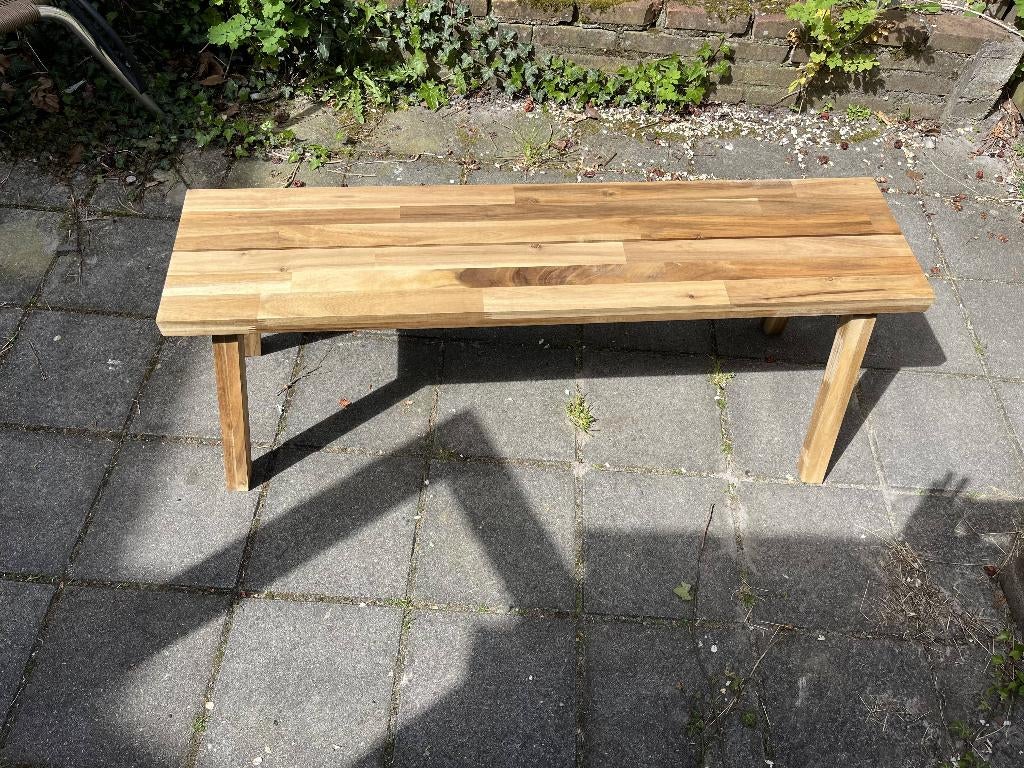 IKEA Skogsta acacia houten bankje, Tuin en Terras, Tuinbanken, Ophalen, Zo goed als nieuw, Hout