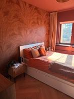 Ikea Malm bed 140x200, Huis en Inrichting, Slaapkamer | Bedden, Ophalen, Gebruikt, Wit, Tweepersoons