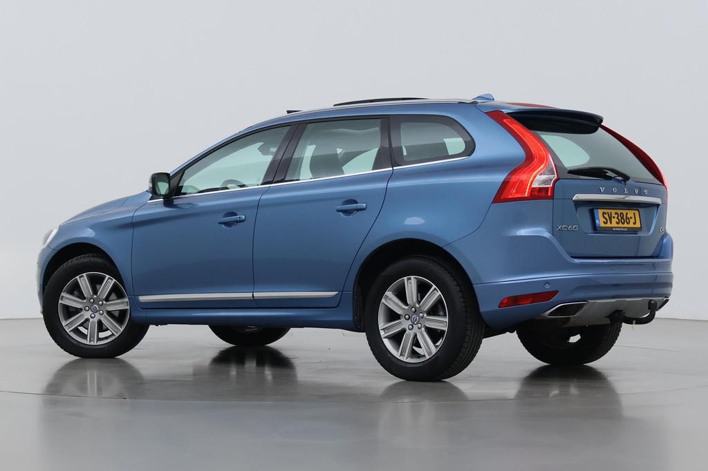Volvo XC60 D4 FWD Polar+ | Aut | Trekhaak | Panoramadak | Le, Auto's, 1969 cc, Blauw, Leder, Bedrijf
