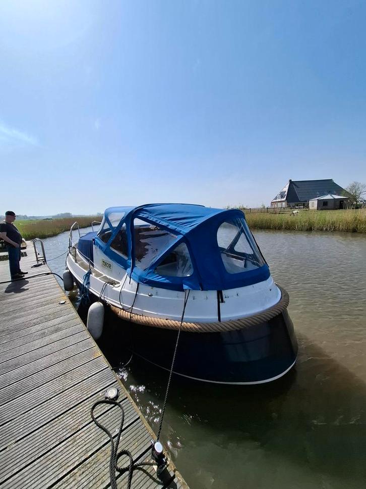 Unieke IP kajuitsloep., Watersport en Boten, Sloepen, 6 meter of meer, Binnenboordmotor, Diesel, Polyester, Ophalen of Verzenden