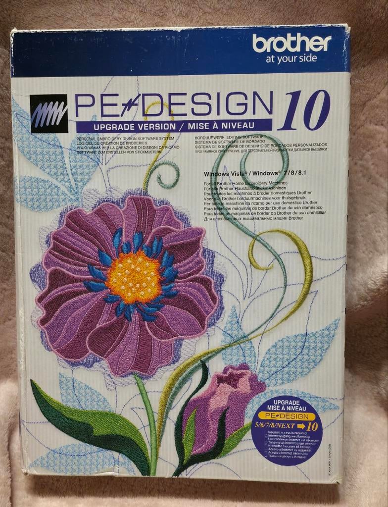 Brother PE-Design 10 Upgrade Versie Borduursoftware, Hobby en Vrije tijd, Borduren en Borduurmachines, Ophalen of Verzenden, Zo goed als nieuw