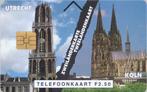 Oude telefoonkaart. Domtoren en Dom van Keulen, Ophalen of Verzenden, Nederland