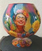 Glazen bokaal met afbeeldingen van Frida Kahlo, Ophalen, Overige kleuren, Glas, Minder dan 50 cm