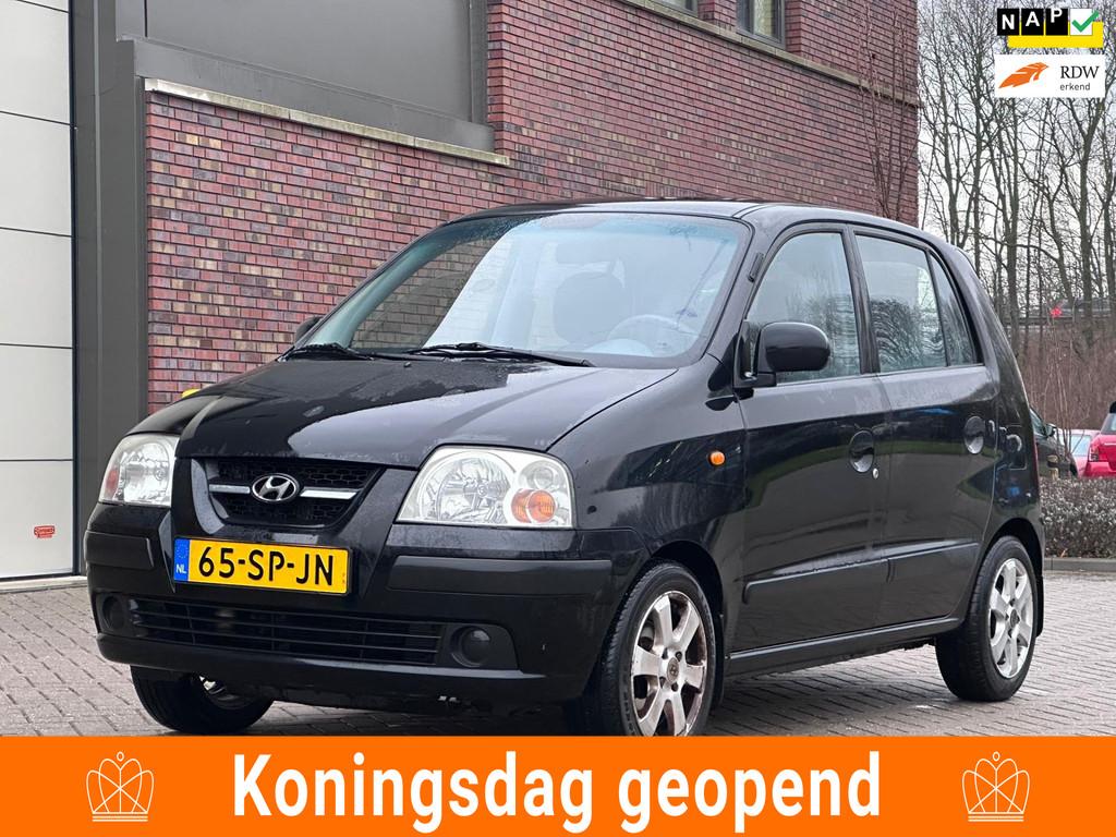 Hyundai Atos 1.1i Active World Cup edition Airco*04-04-2027, Voorwielaandrijving, 31 €/maand, 4 cilinders, Zwart