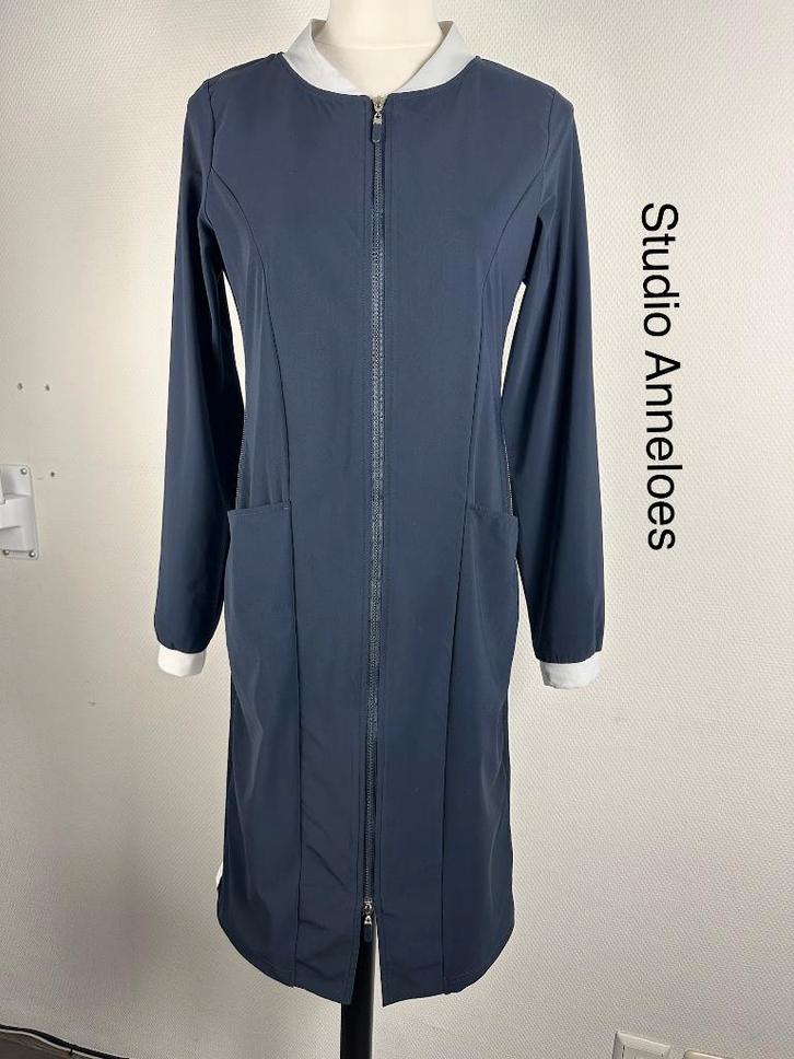 Studio Anneloes Jurk  (mt: 38) 20,6/9384, Kleding | Dames, Jurken, Zo goed als nieuw, Maat 38/40 (M), Blauw, Onder de knie, Ophalen of Verzenden