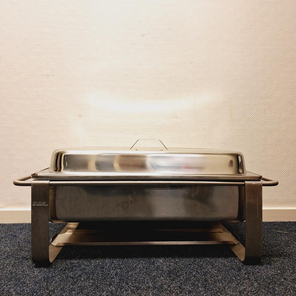 Chafing Dish / Warmhoudbak (RVS), Gebruikt, ., Zilver, Ophalen of Verzenden
