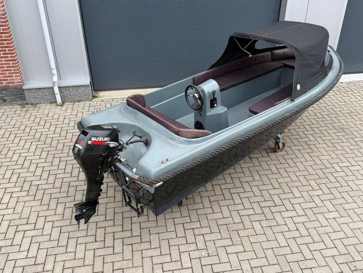 Family 470 Sloep Compleet incl. Suzuki 9,9PK 4-takt, Watersport en Boten, Sloepen, Gebruikt, Tot 10 pk, 3 tot 6 meter, Buitenboordmotor