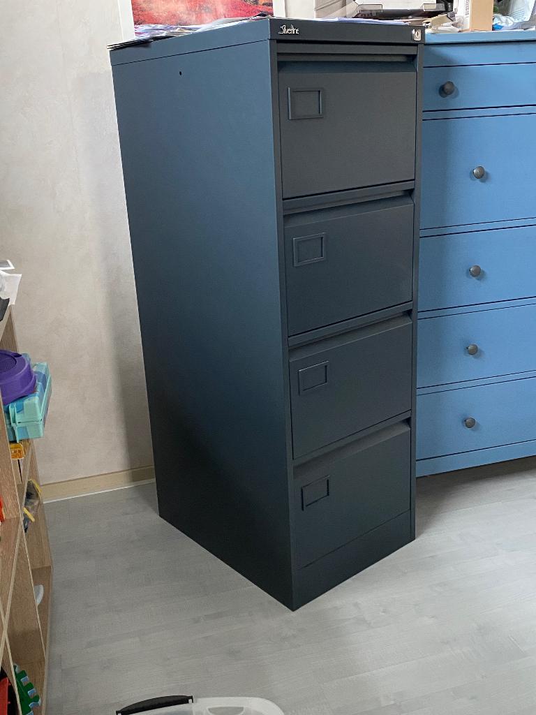 Ladekast metaal, Huis en Inrichting, Kasten | Ladekasten, Ophalen, Minder dan 50 cm, Zo goed als nieuw, 3 of 4 laden