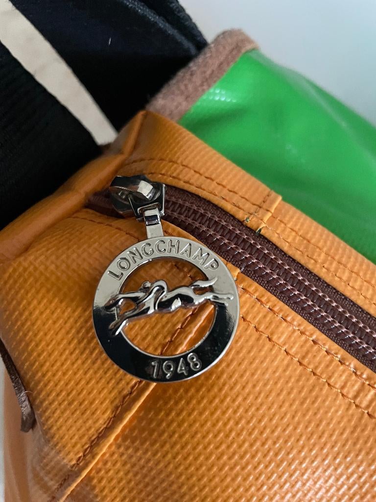 Z.g.a.n. originele Longchamp schoudertas (ruim), Overige merken, Overige kleuren, Verzenden, Zo goed als nieuw