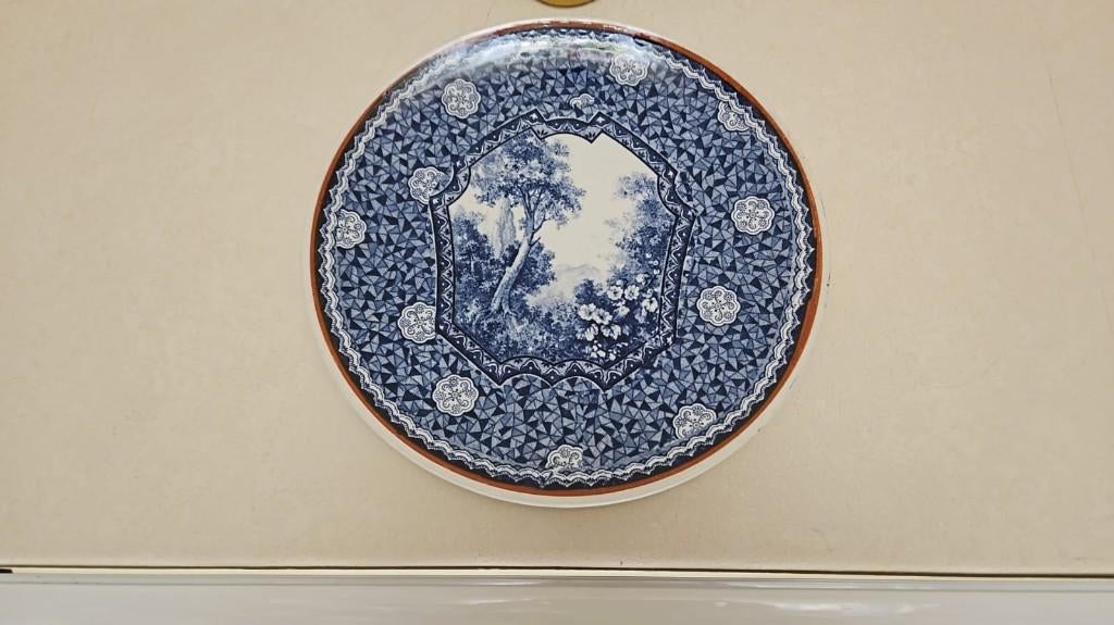 Villeroy en Boch Flamand wandbord antiek porselein, Ophalen of Verzenden
