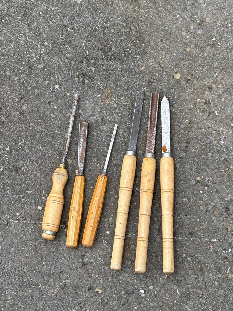 Houtbeitels voor houtdraaibank, Ophalen of Verzenden, Gebruikt