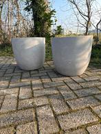 Grote bloempot, ei vorm - creme, Tuin en Terras, Ophalen, 40 cm of meer, Rond, Nieuw