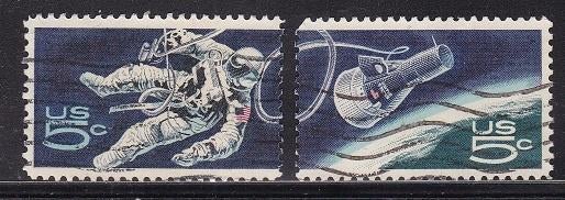 4062 - USA michel 930/931 gestempeld , 9 jaar autoriteit voo, Postzegels en Munten, Verzenden, Gestempeld, Noord-Amerika