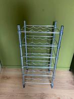 IKEA omar flessenrek wijnrek chroom, Ophalen, 5 tot 15 flessen, Zo goed als nieuw, Metaal