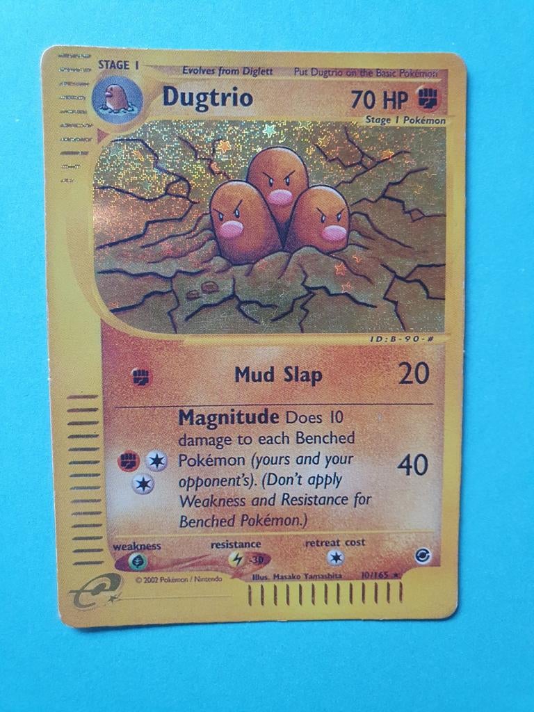 Dugtrio 10/165 reverse holo pokemon kaart, Ophalen of Verzenden, Gebruikt