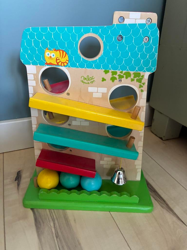 Houten Vilac Cascade Huis, Kinderen en Baby's, Speelgoed | Houten speelgoed, Ophalen, Zo goed als nieuw