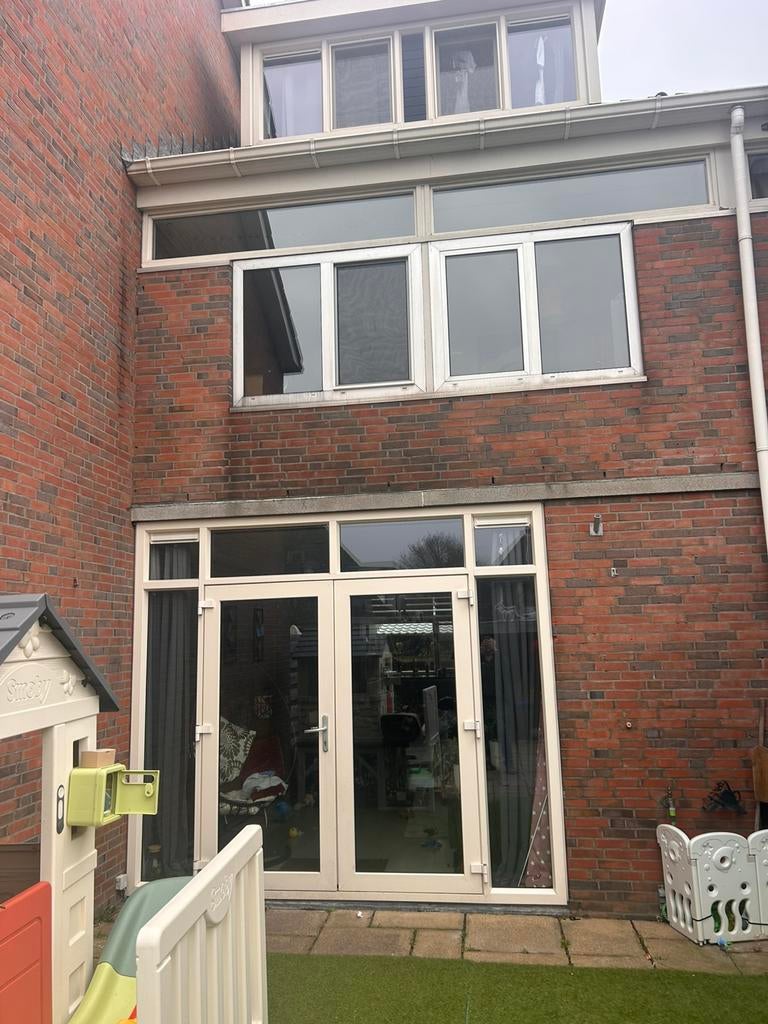 Kunstof kozijn met openslaande deuren, Doe-het-zelf en Verbouw, Kozijnen en Schuifpuien, Kunststof, Deurkozijn, 225 cm of meer