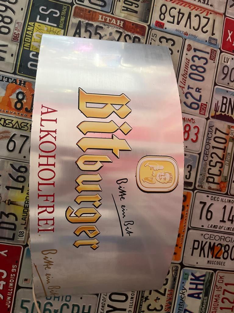 Bitburger Lichtbak - Reclamebord - Neon Lamp, Verzamelen, Ophalen of Verzenden, Gebruikt, Lichtbak of (neon) lamp