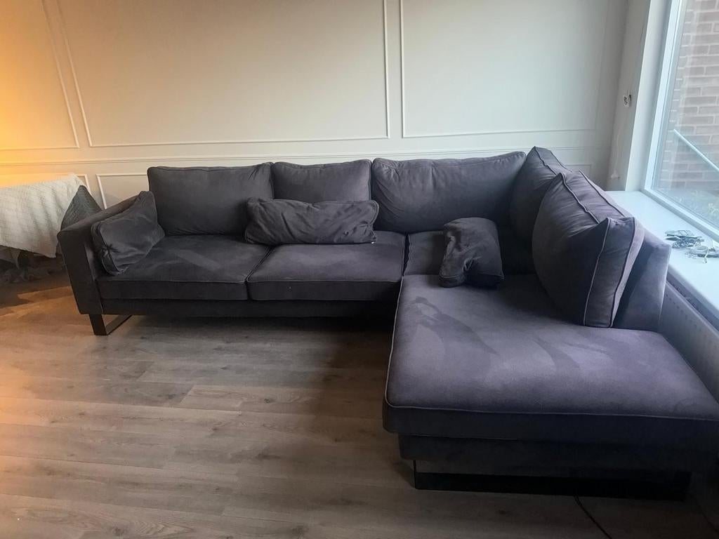 Comfortabele 2 jaar oude Haco hoekbank,, Ophalen, 250 tot 300 cm, Gebruikt, Modern en comfortabel