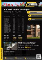 😃rolsteiger Custer 1.3x2.5x6.2/8.2/10.2m VOORJAARS-ACTIE!, Ophalen of Verzenden, Nieuw, Rolsteiger of Kamersteiger, 5 meter of hoger