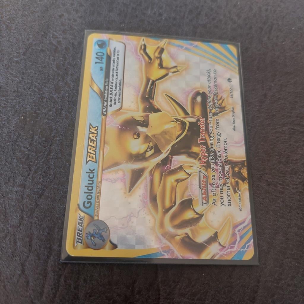 Golduck BREAK - Zeldzame Pokémonkaart, Ophalen of Verzenden, Zo goed als nieuw, Losse kaart, Foil