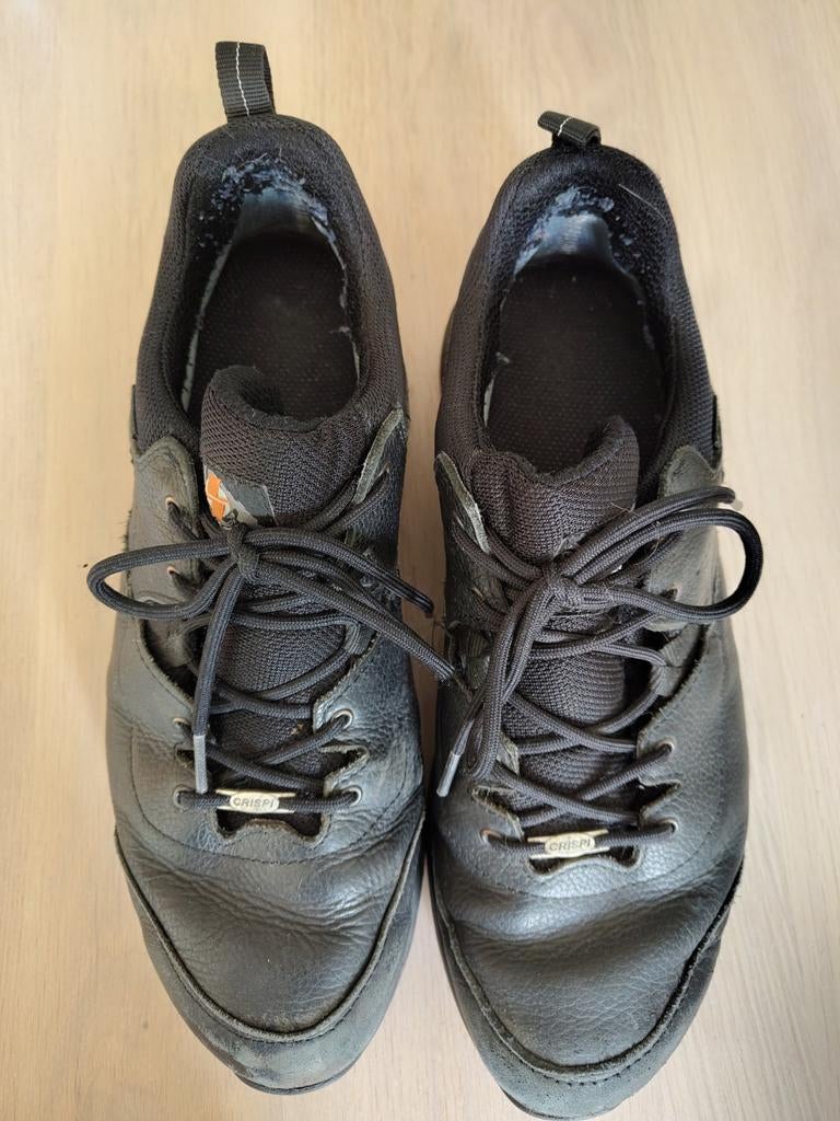 Crispi Goretex werk schoenen van leer maat 44 - laag model, Ophalen of Verzenden, Zwart, Werkschoenen