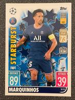 Topps MA EXTRA 21/22    STARBURST    MARQUINHOS    PSG, Verzenden, Zo goed als nieuw, Plaatje