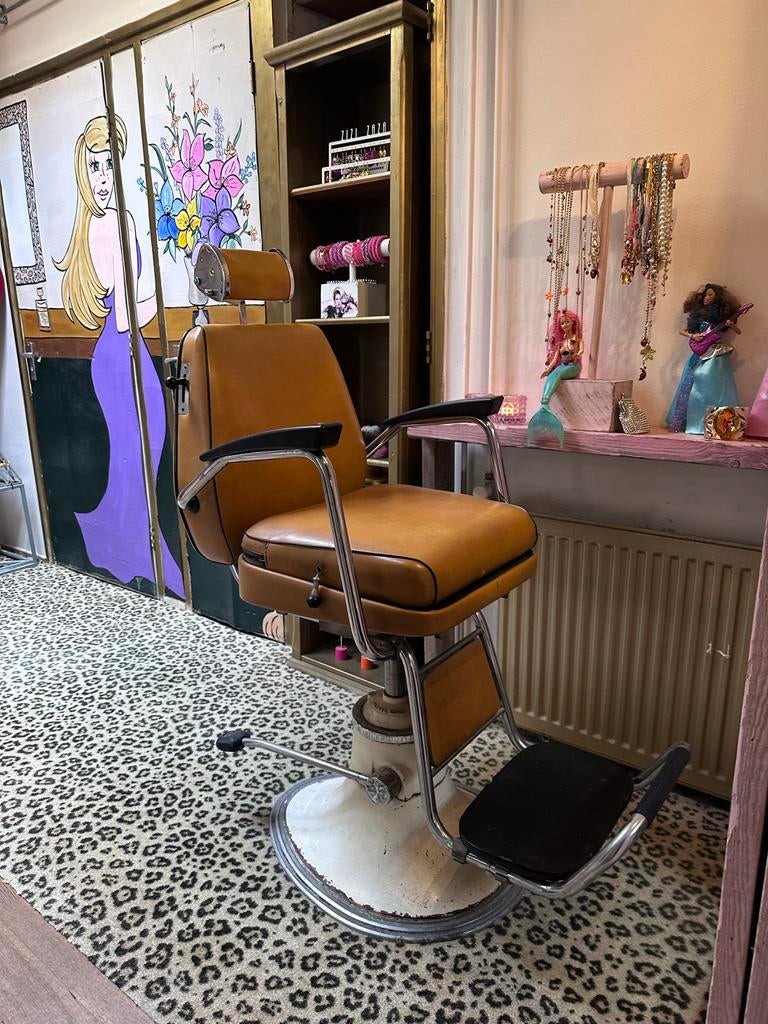 Vintage Kapperstoel - Unieke Salon Stoel, Ophalen