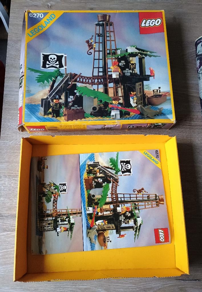 lego 6270 doos en handleiding - box and manual 1989, Kinderen en Baby's, Ophalen of Verzenden, Gebruikt, Lego