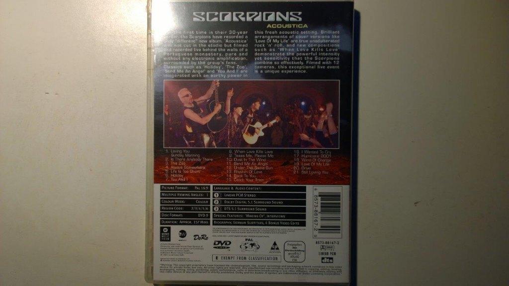 Scorpions - Acoustica (DVD), Alle leeftijden, Ophalen of Verzenden, Zo goed als nieuw, Muziek en Concerten