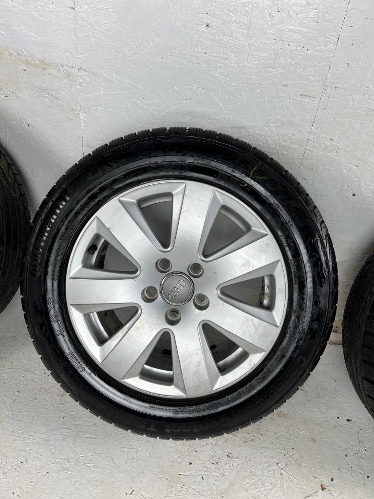 Originele Audi A6 S6 a7 s7 velgen 16" 5x112 winterset 8mm, Niet ingevuld, Gebruikt, 16 inch, Banden en Velgen